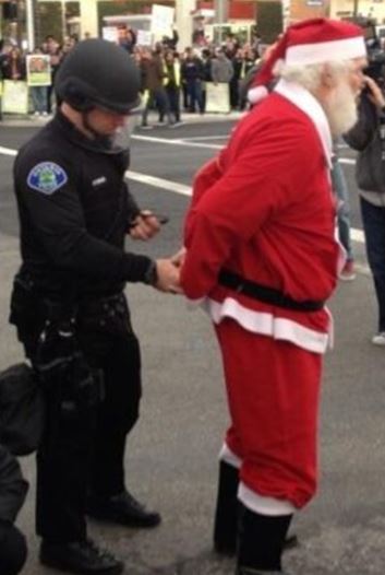 Santa Being Arrested